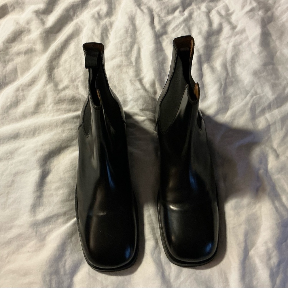 Sandro Black Leather Men's Ankle Boots